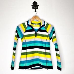 OLD NAVY Striped 3/4 Zip Pullover Fleece